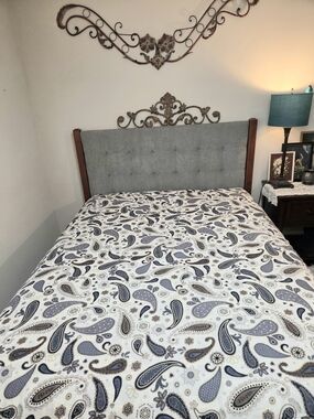 IKEA Paisley Duvet Cover – Blue, Navy & Tan